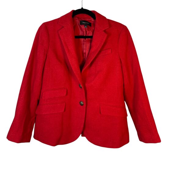 Talbots Red Wool Blend Blazer Women's Size 4 - Picture 1 of 5